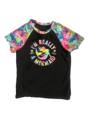 Rash guard Top MERMAID Girls Size 10-12